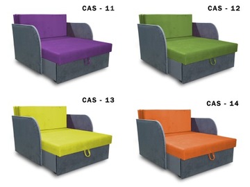 Детское кресло с откидной спинкой, детский диван-кровать.