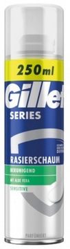 GILLETTE SERIES SENSITIVE Pianka do golenia 250ml