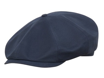 CZAPKA Z BAWEŁNY SHELBY GRANATOWA MĘSKA DAMSKA KASZKIET 57 CM M