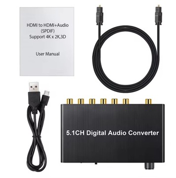 Цифровой аудиоконвертер 5.1 Surround to nc+ SPDIF Toslink AC-3