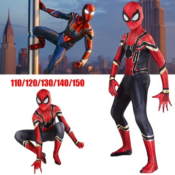 NOWOŚĆ KOSTIUM STRÓJ SPIDERMAN IRON 110
