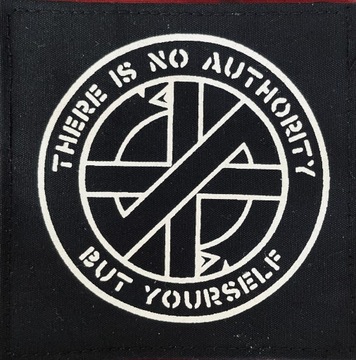 CRASS (710) There Is No Authority naszywka punk