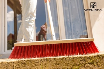 Уличная метла, подметальная машина, 50 см, щетка с металлической ручкой и стержнем