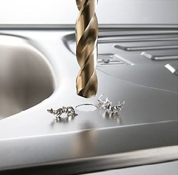 WIERTŁO WIERTŁA TYTANOWE DO METALU STALI HSS-Tin 4.2mm TYTAN ZESTAW WIERTEŁ