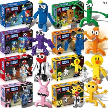 RAINBOW FRIENDS KLOCKI 8 szt FIGURK ZESTAW 3D