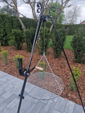 ПРОВЕРЕННЫЙ ГРИЛЬ 180 С РУЧКОЙ, РЕШЕТКА 70 СМ, НЕРЖАВЕЮЩАЯ