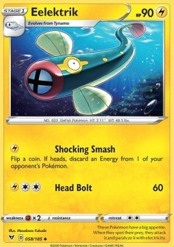 Pokemon TCG Elektryczny - Eelektrik (VIV 58)