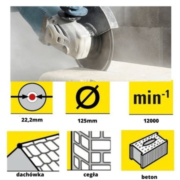 АЛМАЗНЫЙ ДИСК ДЛЯ РЕЗКИ ПОГРЕНОВОЙ ПЛИТКИ 125ММ