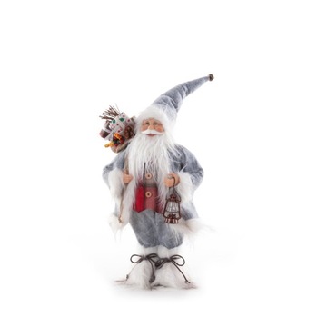 MIKOŁAJ FIGURKA NA ŚWIĘTA 45 CM OZDOBA ŚWIĄTECZNA