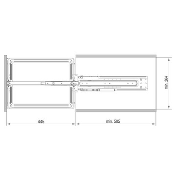 Багажная корзина Maxi 30 5P Нижняя SILENT CLOSE CRUISE 100кг