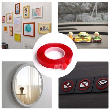 Лента акриловая двусторонняя прочная 0,5х9мм 3м для светодиодов