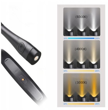 ЛАМПА ДЛЯ ЧТЕНИЯ ШЕЙНАЯ ЛАМПА СВЕТОДИОДНАЯ АККУМУЛЯТОРНАЯ USB-C ГИБКАЯ