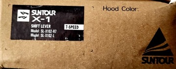 НОВЫЕ манетки SUNTOUR X-1, 7-ступенчатые, индекс SL-X102-R7/L, винтажные, NOS