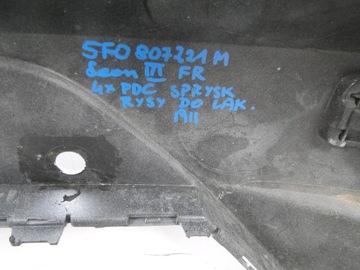 5F0807221M NÁRAZNÍK PŘEDNÍ SEAT LEON III POD PDC