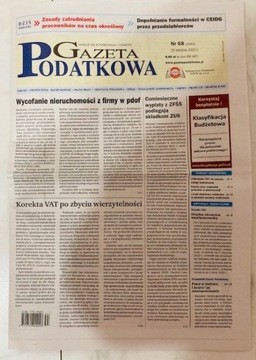GAZETA PODATKOWA nr 68 - sierpień 2022