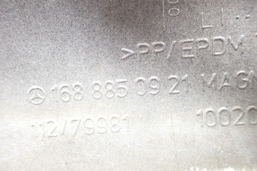 LIŠTA NÁRAZNÍKU LEVÝ ZADNÍ MERCEDES W168 FACELIFT CHRÓM ORIGINÁLNÍ 1688850921