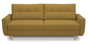 Kanapa sofa z funkcją spania rozkładana PERUGIA w stylu skandynawskim
