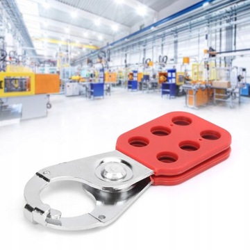 LOCKOUT HASP STALOWA BLOKADA SZCZYPIEC NYLON PA
