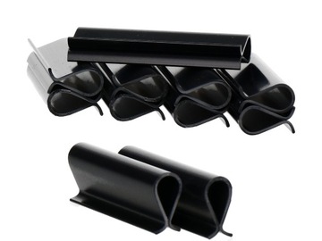 KLIPSY 4,75cm DO TAŚMA OGRODZENIOWA 450g NA OGRODZENIA 3D CZARNE