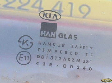 KIA PREGIO 2.7D TB 98R - SKLO (OKNO) PRAVÁ PŘEDNÍ