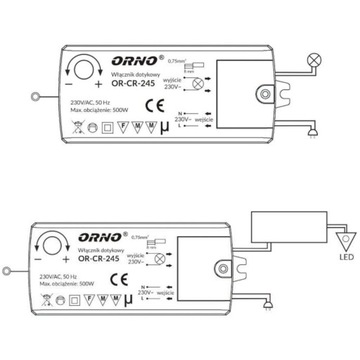 Индуктивный переключатель датчика касания для освещения СИД для прокладки дверной ручки