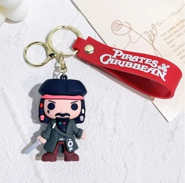 BRELOK DO KLUCZY PLECAKAl JACK SPARROW SMYCZ ZAWIESZKA WISIOR 3D PREZENT