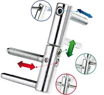 Zawias do drzwi drewnianych zewnętrznych fi 20 mm