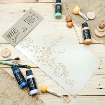 ШАБЛОН КАРТИНЫ // 21x45 СМ // БОРДЕРЫ // ВИНТАЖ