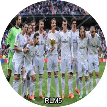 Украшение для торта REAL MADRID, сахарный принт, круглое, 20 см