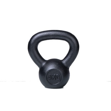 Kettlebell 4KG Żeliwo AbarQs FITNESS CIĘŻAR KULA ODWAŻNIK HANTLA