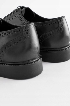 Półbuty Next Skóra Derby Brogues R38,5