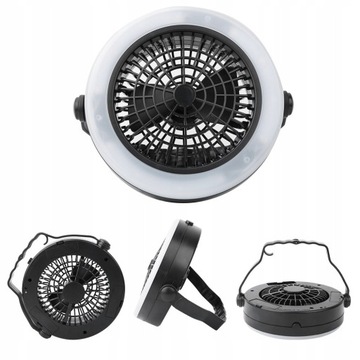 LAMPKA WENTYLATOR TURYSTYCZNA NAMIOT LED LAMPA