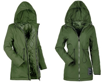 КУРТКА ЛЕГКАЯ ВЕСНА-ОСЕНЬ ПАРКА С КАПЮШОНОМ XL