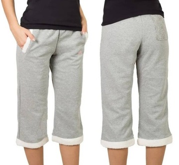 ADIDAS Dresowe Spodnie 3/4 Dziecięce Damskie