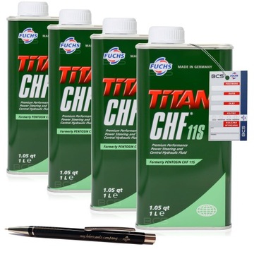 4 LITRY FUCHS TITAN CHF 11S CHF11S - PENTOSIN - PŁYN DO WSPOMAGANIA 4L