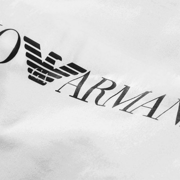 T-SHIRT EMPORIO ARMANI EA7 KOSZULKA PIONOWE DUŻE LOGO EA7 BIAŁA