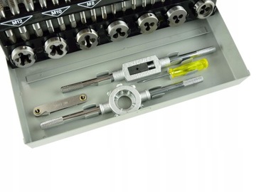 НАБОР МАТРИЦ И НАРЕЗНОЙ РЕЗЬБЫ 32 шт. КАЛИБРОВОЧНЫЕ МАТЕРИ M3-M12 32 ШТ.