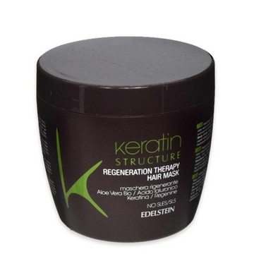 KERATIN STRUCTURE MASKA odżywka po zabiegu NANOPLASTII BEZ SLES SLS 500 ml