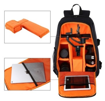 Рюкзак для фотосъемки, сумка для фотоаппарата, объектив, планшет, водонепроницаемый Puluz