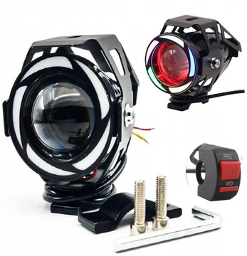 Галогенные кольца Линза для МОТОЦИКЛА QUADA LIGHTBAR
