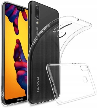 Etui do HUAWEI P20 LITE PRZEZROCZYSTE + SZKŁO