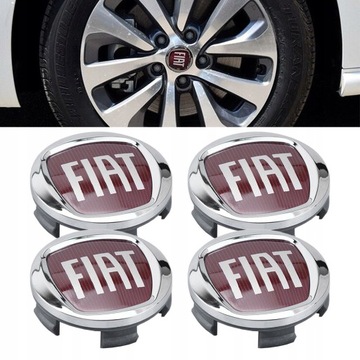 DEKIELEK KAPSEL FELGI FIAT 50mm KOMPLET 4 SZT