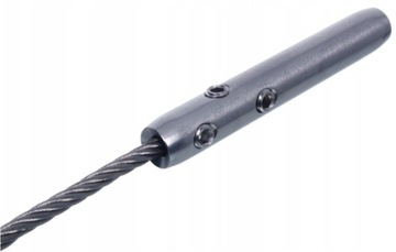 ЗАЖИМ ВЕРЕВОЧНЫЙ 3/4 мм С НАТЯЖЕНИЕМ РЕЗЬБА М6 ЛЕВАЯ А4