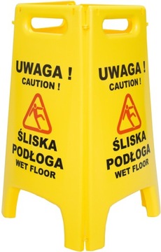 Potykacz Tablica ostrzegawcza Uwaga Ślisko 2 szt