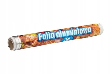 FOLIA ALUMINIOWA SPOŻYWCZA ŻYWNOŚCI ROLKA 20m F20