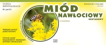 Etykiety na Miód Nawłociowy (100szt) - wzór E1113