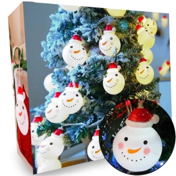 KURTYNA ŚWIETLNA NA BATERIE LAMPKI CHOINKOWE ŚWIĄTECZNE BAŁWAN ŚWIECĄCY LED