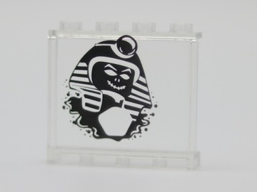LEGO 60581pb138 Panel 1 x 4 x 3 with Black Sphinx