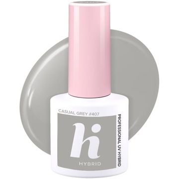 HI HYBRID - LAKIER HYBRYDOWY #407 CASUAL GREY 5ML
