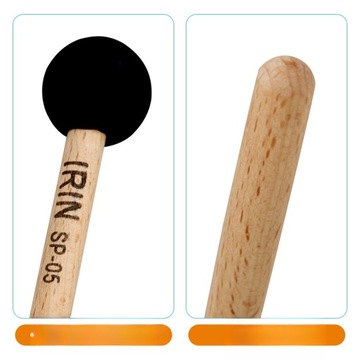 2 szt. Młotek bębenowy pałeczka muzyczna dla początkujących pałka do bębenka jazzowego pałka do bębenka